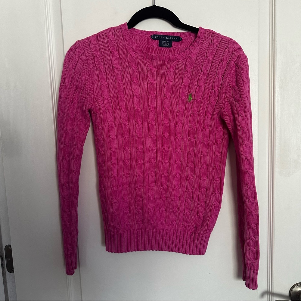 Ralph Lauren Pink Sweater -Size Small
